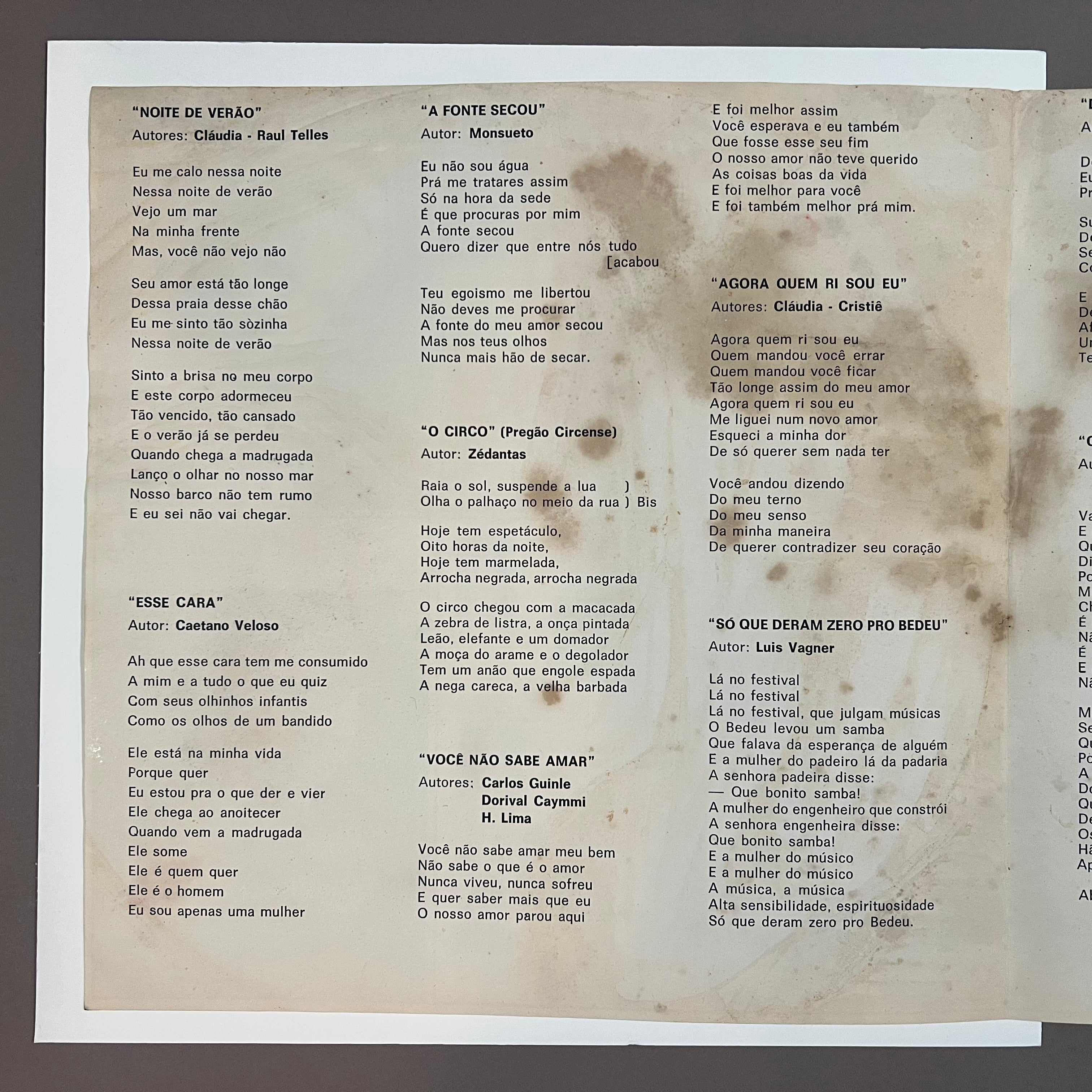 Claudia – Deixa Eu Dizer