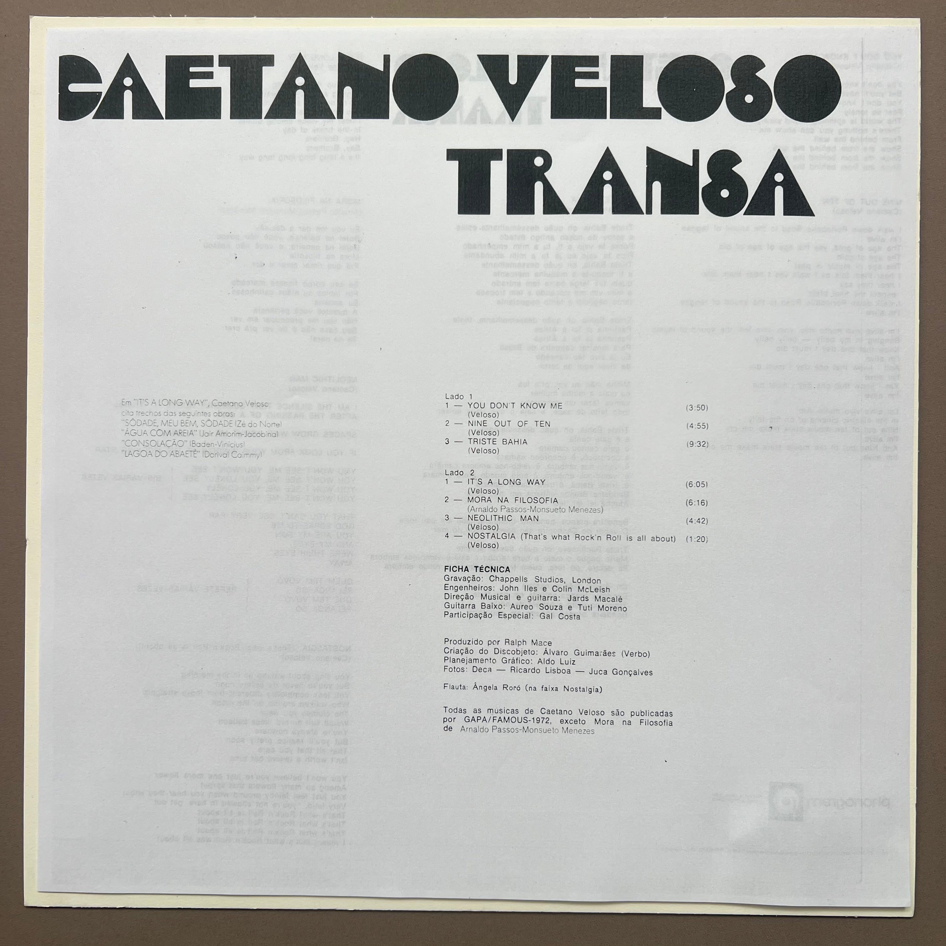 Caetano Veloso – Transa